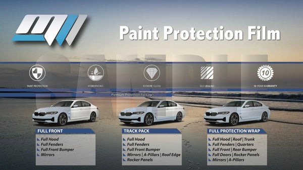 Custom Digital TV Menu (PPF, Tint, Ceramic Coating)